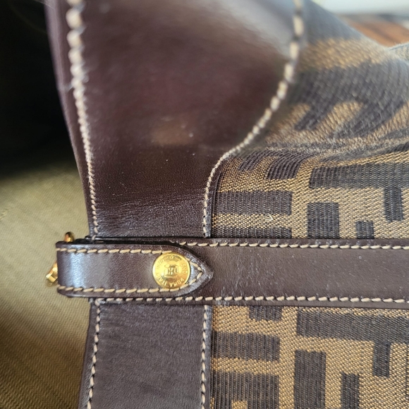 Authentic Fendi Monogram FF Zucca Shopper Tote - Picture 10 of 13